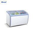 160L Supermarket Small Freezer Mini Ice Cream Display Chest Freezer